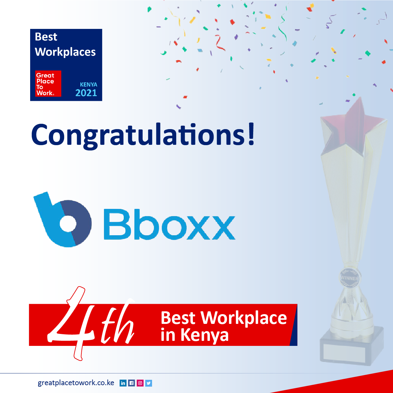 Bboxx Kenya emerges 4th Best Workplace in Kenya 2021